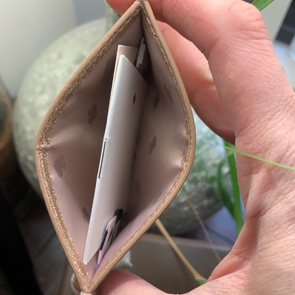 Authentic Kate Spade smooth glitter leather card - Picture 2 of 7